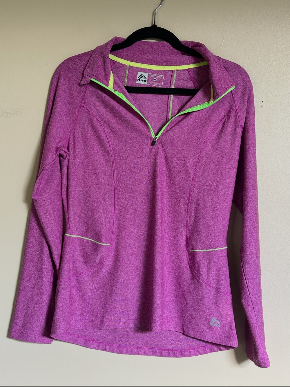 RBX Women’s M Purple Quarter-Zip Athletic Pullover with Pockets